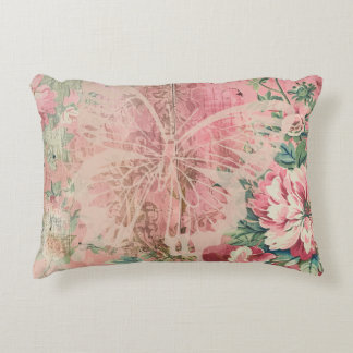 Coussins Décoratifs Papillon de cottage rose Shabby