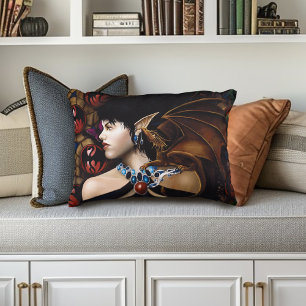 Coussins Décoratifs Papillon de fantaisie compagnon dragon elfe mystiq
