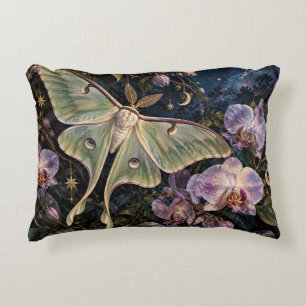 Coussins Décoratifs Papillon de Lune Céleste & Orchidées