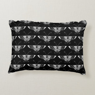 Coussins Décoratifs Papillon déco stylisé - blanc et noir