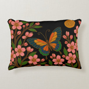 Coussins Décoratifs Papillon Fleur de Cerisier Lune