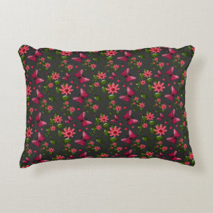 Coussins Décoratifs Papillon floral de jardin printanier moderne cadea