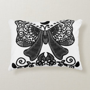 Coussins Décoratifs Papillon Luna Mystique Art Insecte Gothique Céle