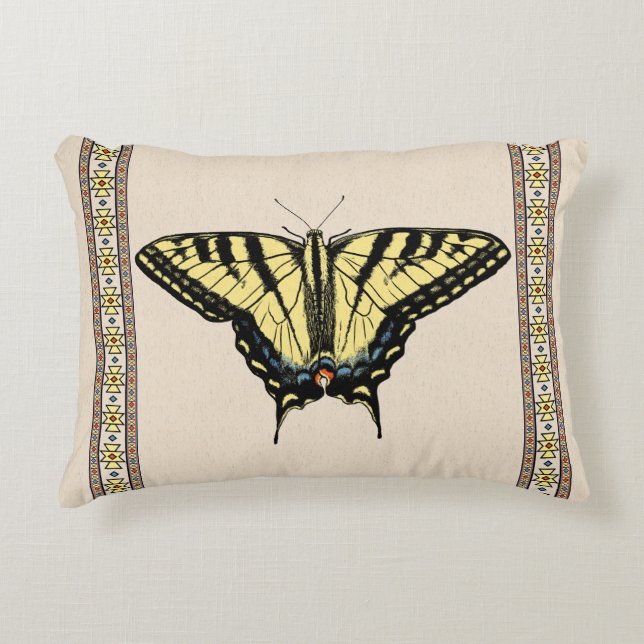Coussins Décoratifs Papillon Southwestern jaune Swallowtail (Devant)