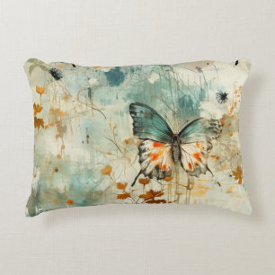 Coussins Décoratifs Papillons et fleurs Vintages colorés (4)