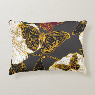 Coussins Décoratifs Papillons & Fleurs : Motif Boho de printemps