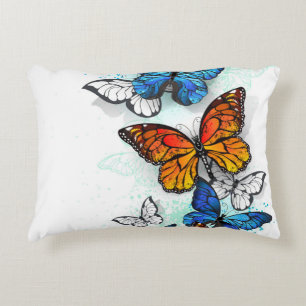 Coussins Décoratifs Papillons volants Morpho et Monarch