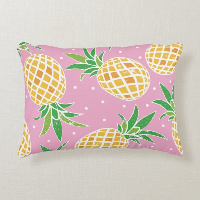 Coussins Décoratifs Paradis de l'ananas : Motif tropical (Devant)