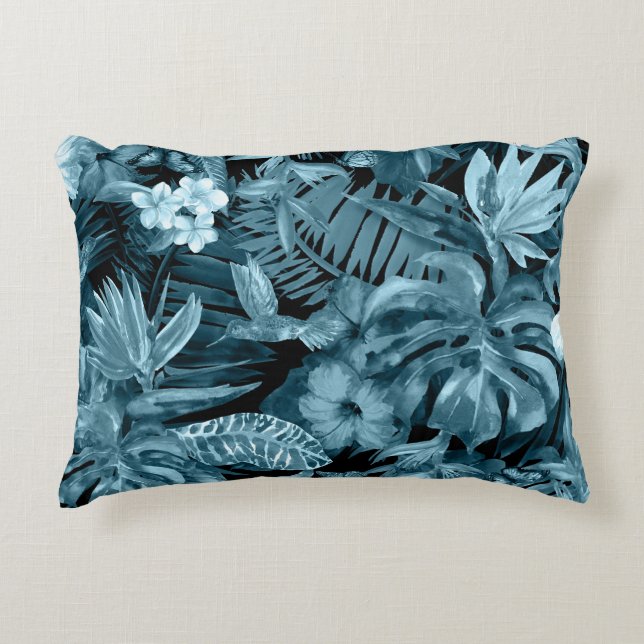 Coussins Décoratifs Paradis de l'aquarelle tropicale : Fleur de la jun (Devant)
