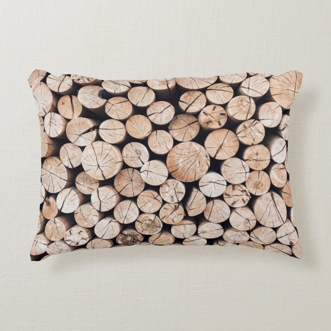 Coussins Décoratifs Parcelle en bois Brown (Devant)