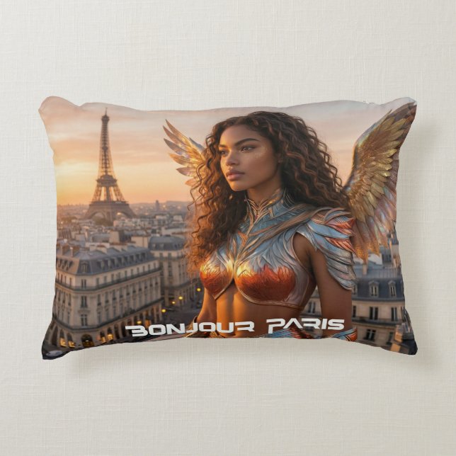 COUSSINS DÉCORATIFS PARIS - BONJOUR (Devant)