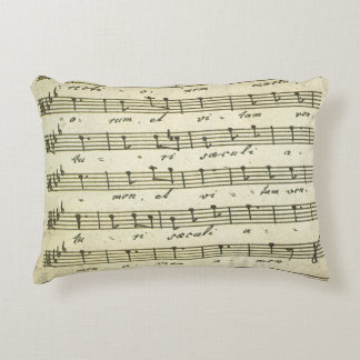 Coussins Décoratifs Partition musicale vintage, partition musicale ant