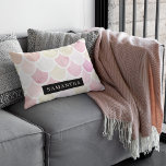 Coussins Décoratifs Pastel Aquarelle Sirène Motif avec nom<br><div class="desc">Pastel Aquarelle Sirène Motif avec nom</div>