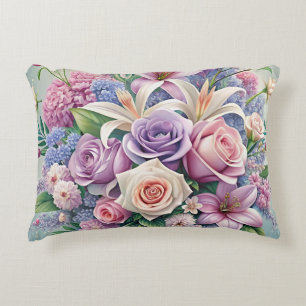 Coussins Décoratifs Pastel Floral Elegance Jetez Cover d'oreiller