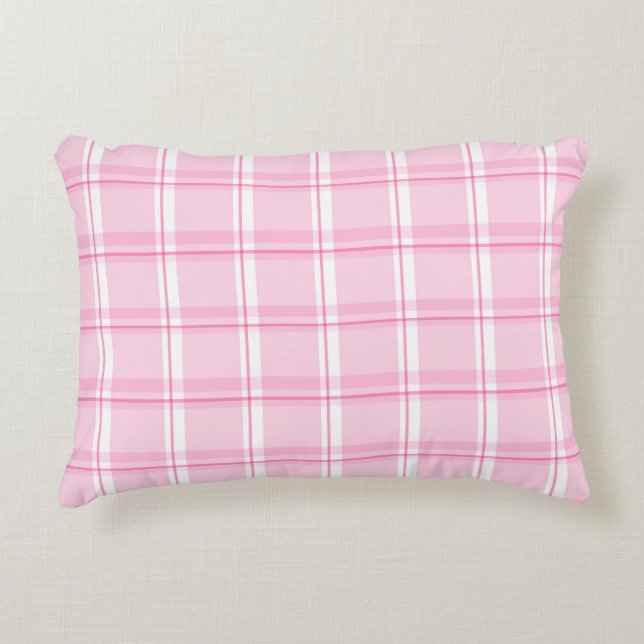 Coussins Décoratifs Pastel Pink Checkered (Devant)