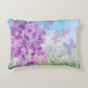Coussins Décoratifs Pastel Watercolor Butterfly Floral