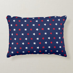 Coussins Décoratifs Patriotique rouge blanc marine bleu étoile motif m