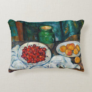 Coussins Décoratifs Paul Cezanne - Nature morte aux cerises et aux pêc