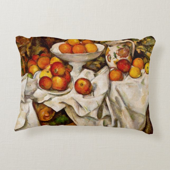 Coussins Décoratifs Paul Cezanne Pommes Oranges Impressionnisme (Dos)