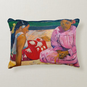 Coussins Décoratifs Paul Gauguin - Femmes de Tahiti sur la plage