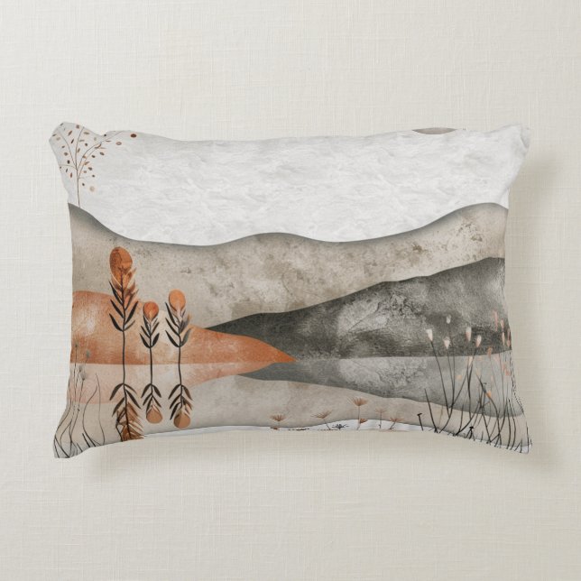 Coussins Décoratifs Paysage Abstrait de Boho (3) (Devant)