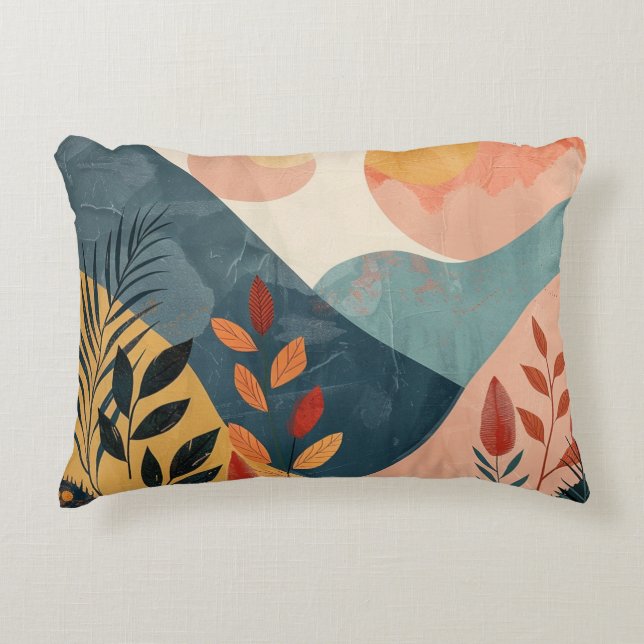 Coussins Décoratifs Paysage Abstrait de Boho (8) (Devant)