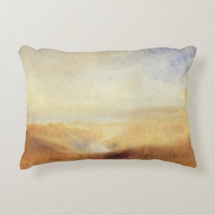 Coussins Décoratifs Paysage avec une baie fluviale lointaine de Joseph