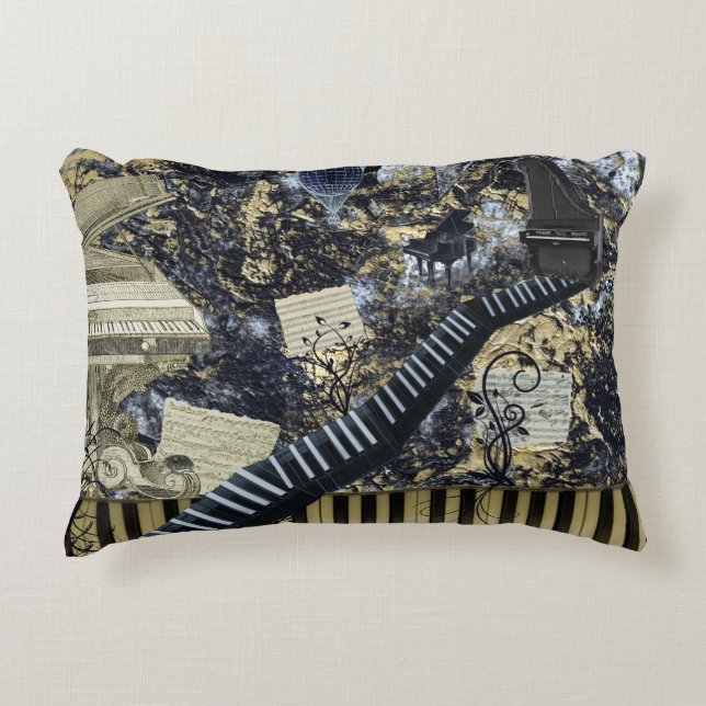 Coussins Décoratifs Paysage de clavier (Devant)