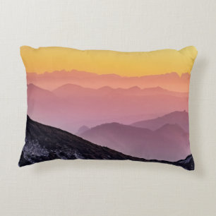 Coussins Décoratifs Paysage des collines Couleurs arc-en-ciel Motivati