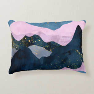 Coussins Décoratifs Paysage minimaliste de lune et d'étoiles dans la v