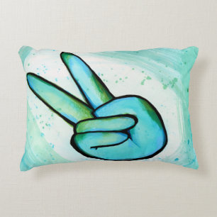 Coussins Décoratifs Peace on Earth Day Peace Sign Art pacifique