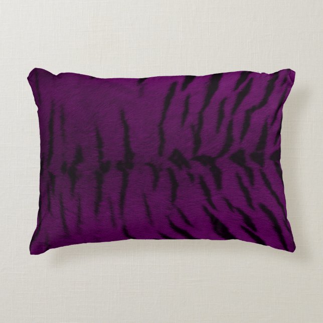 Coussins Décoratifs Peau de tigre violet (Devant)