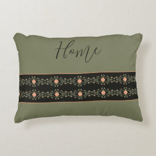 Coussins Décoratifs Pêche Et Motif Vert