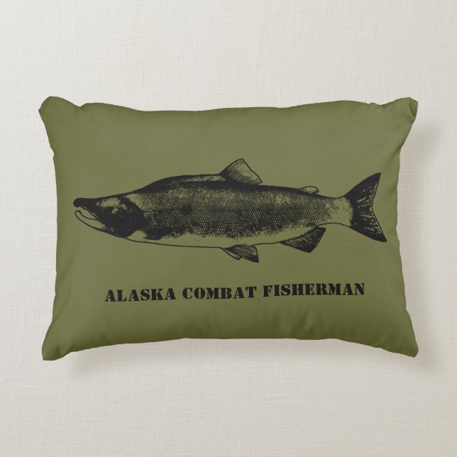 Coussins Décoratifs Pêcheur de combat de l'Alaska (Devant)