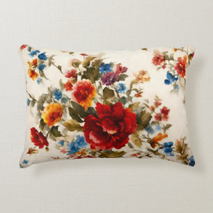 Coussins Décoratifs Peint Е légant & Délicat Fleurs d'été colorées