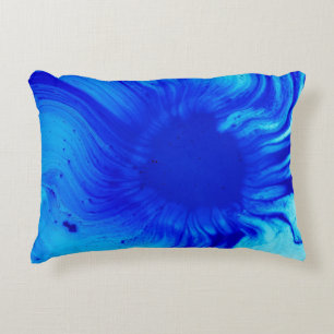Coussins Décoratifs Peinture abstraite bleue et turquoise