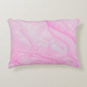 Coussins Décoratifs Peinture abstraite rose et blanche