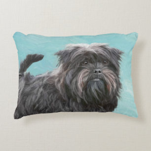 Coussins Décoratifs Peinture Affenpinscher - Joli art original chien