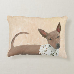 Coussins Décoratifs Peinture américaine sans poil Terrier - Chien Art