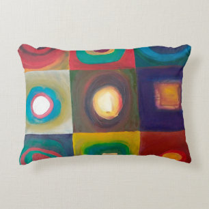 Coussins Décoratifs Peinture d'art moderne, moderne, abstrait, carré, 