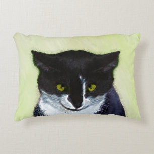 Coussins Décoratifs Peinture de chat Tuxedo - Cute Original Cat Art