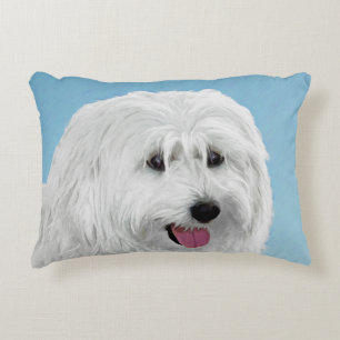 Coussins Décoratifs Peinture de chien de berger polonais - Chien d'ori