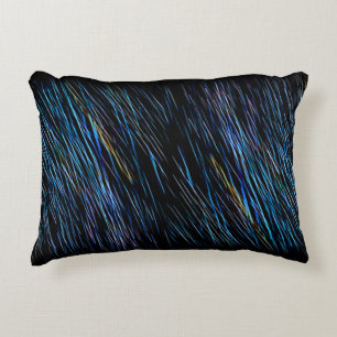 Coussins Décoratifs Peinture de lumière bleue turquoise 1