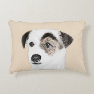 Coussins Décoratifs Peinture de Terrier Parson Jack Russell - Art Cani