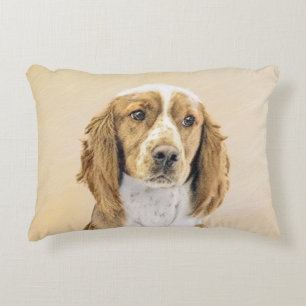 Coussins Décoratifs Peinture d'espagnol Welsh Springer - Art original