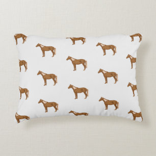 Coussins Décoratifs Peinture équestre cheval Haflinger Amoureux des An