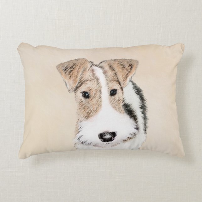 Coussins Décoratifs Peinture Terrier de Renard de fil - Cute Original  (Devant)