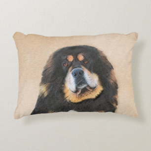 Coussins Décoratifs Peinture Tibétaine Mastiff - Joli art original chi