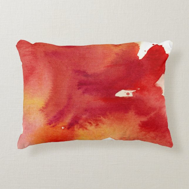 Coussins Décoratifs Peintures abstraites d'aquarelle (Devant)