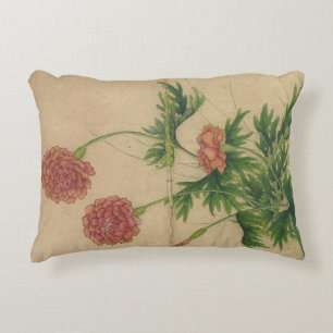 Coussins Décoratifs Peintures de fleurs et d'oiseaux Paeonie par Zhang